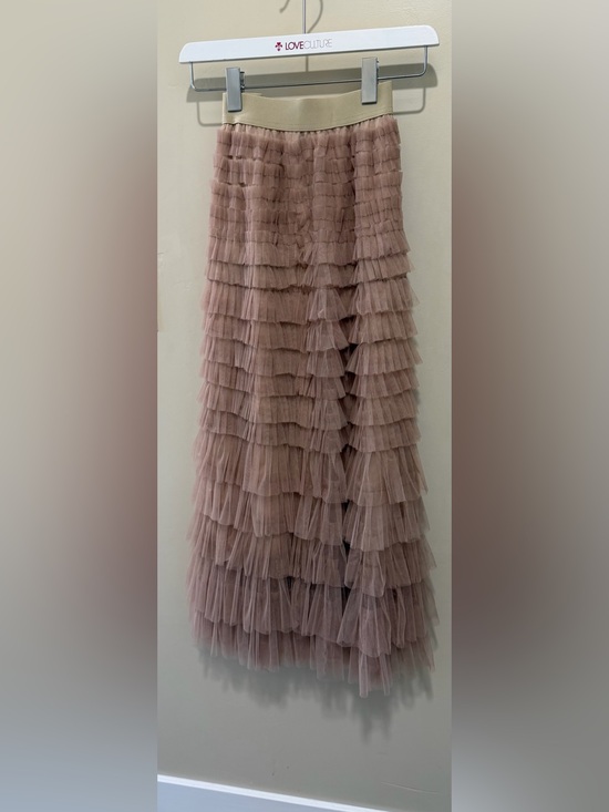 Dresses & Skirts - Tiered Tulle Maxi Skirt in Dusty Rose